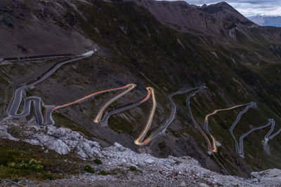 Stelvio pass mountain road