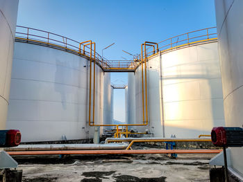 Crude oil, tank oil storage. industrial factory