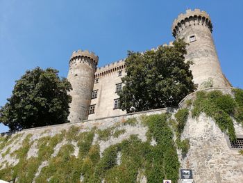 Low angle view of historic building against sky