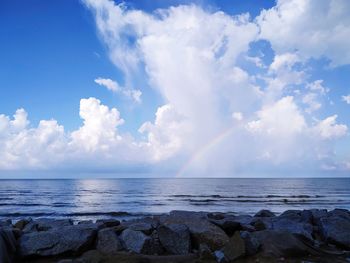 Scenic view of sea against sky