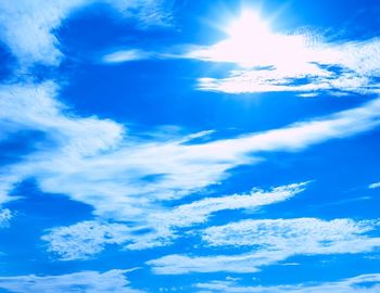Low angle view of clouds in sky