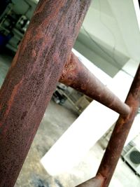 Close-up of rusty metal