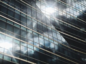 Low angle view of modern building against sky