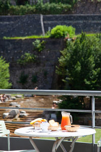 Food on table at restaurant