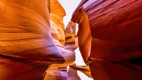Antelope canyon - abstract background. travel and nature concept.