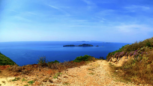 Scenic view of sea against sky