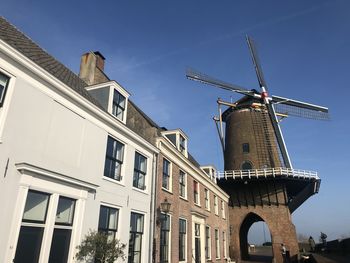 Low angle view of traditional building against sky