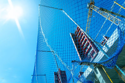 Low angle view of modern building against sky