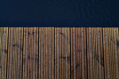 High angle view of pier over sea