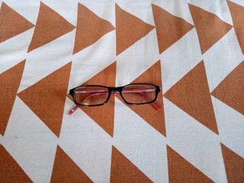 Close up of eyeglasses