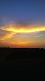 Scenic view of sky during sunset