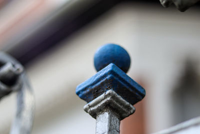 High angle view of faucet