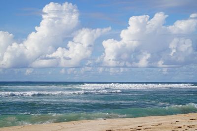 Scenic view of sea against sky