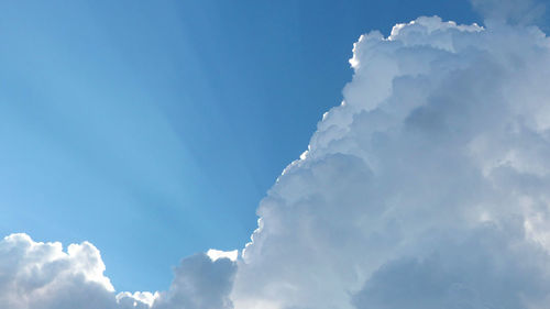 Low angle view of clouds in sky