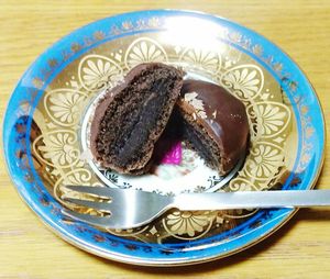 Close-up of cake on plate