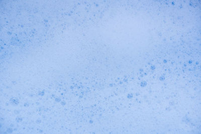 Close-up of bubbles in snow