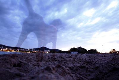 Scenic view of cloudy sky