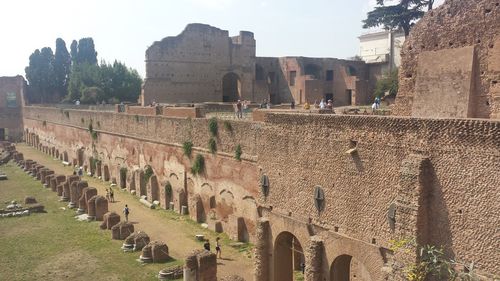 View of old ruins