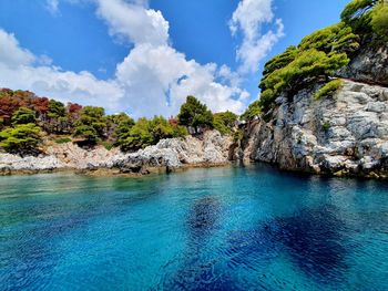 Scenic view of sea against sky