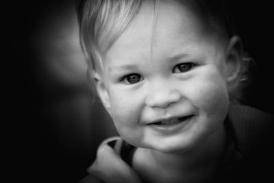 Portrait of cute baby girl
