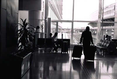 People waiting at airport