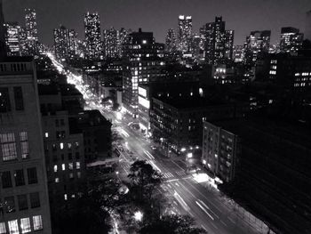 City street at night