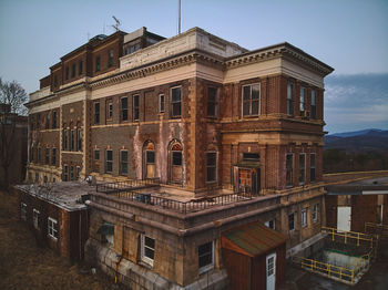 Low angle view of historical building against sky
