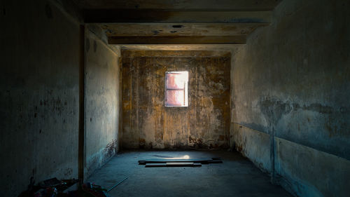 Interior of abandoned building