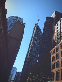 Low angle view of modern buildings