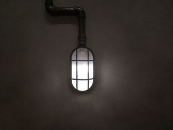 Close-up of illuminated lamp