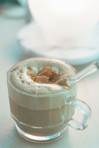 Close-up of drink on table