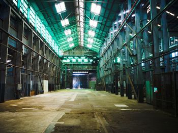 Empty corridor of building