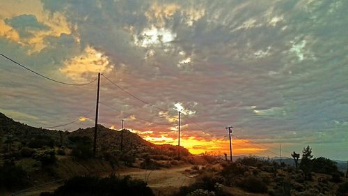 Scenic view of sky at sunset