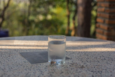 Close-up of drink on table