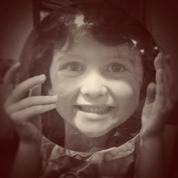 Close-up portrait of young woman