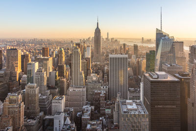 Aerial view of buildings in city