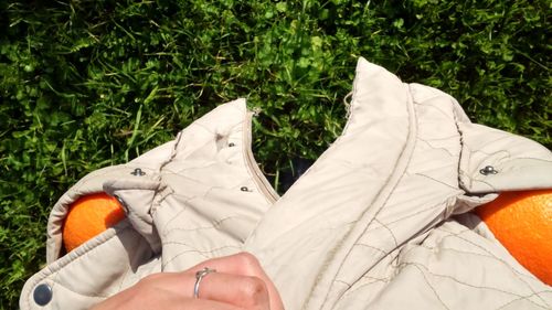 Low section of person standing on ground