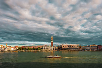 Panoramic view of venice's old town , italy.