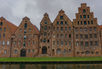 Low angle view of historical building against sky