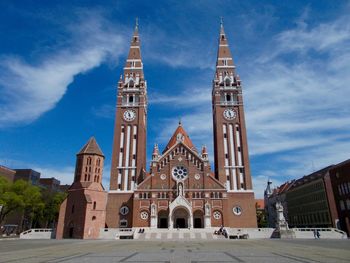 View of church against blue sky