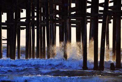 View of pier over sea