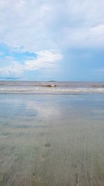 Scenic view of sea against sky