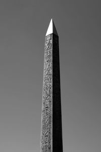 Low angle view of monument against sky
