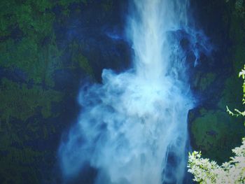 Close-up of smoke against sky