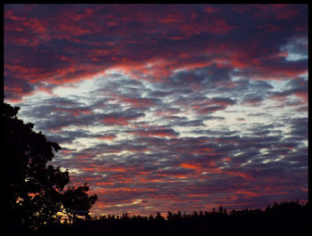 Scenic view of landscape against cloudy sky