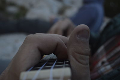 Close-up of human hand