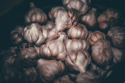 Close-up of onions for sale in market