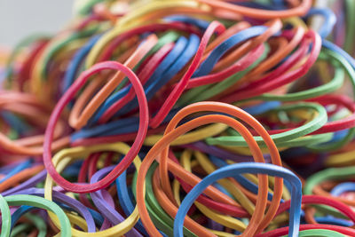 Close-up of multi colored pencils