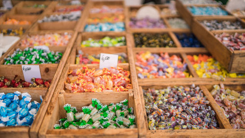 Close-up of vegetables for sale in market