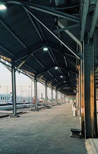 Empty walkway in building